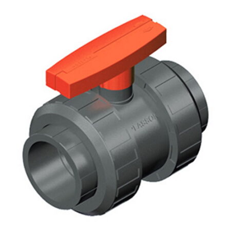 Plasson PVC ball valve ø16mm with glue insert (Viton)